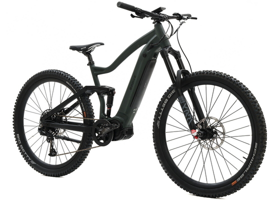 Electric Assist Mountain Bike alloy suspension frame mid drive motor